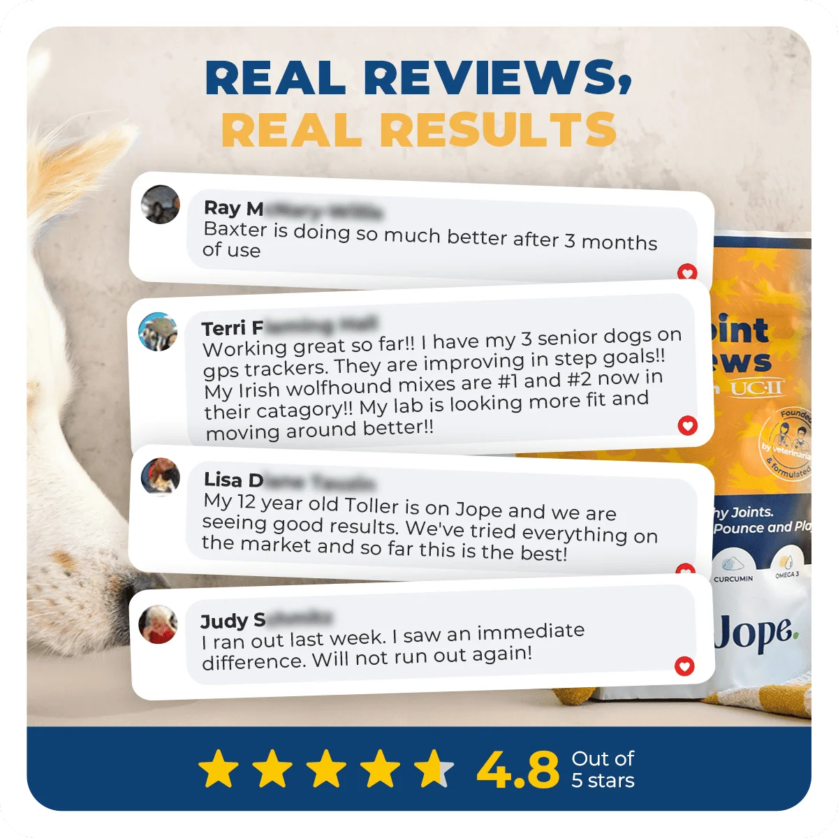 Jope Hip & Joint DogChews - 60 Count